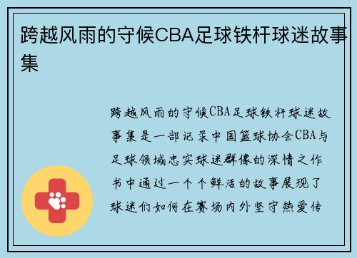 跨越风雨的守候CBA足球铁杆球迷故事集